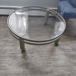 Glass N Metal Coffee Table..38" Round