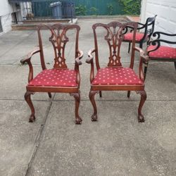2 Beautiful Maitland Smith Antique Style Chairs 