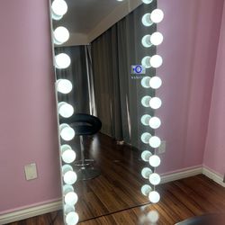 Full Body Vanity Mirror With Bluetooth 