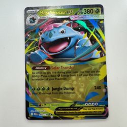 Mega Venusaur EX 003/132 Double Rare - Pokemon Mega Evolution Base Set