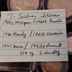 7- Silver Coins
