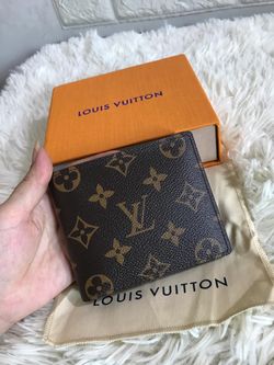 LV monogram print men’s wallet