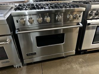 VIKING 36”WIDE GAS RANGE STOVE STAINLESS STEEL