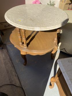 Round Italian Marble Table