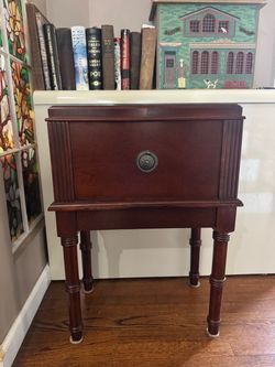 Vintage wood cigar humidor cabinet furniture decor