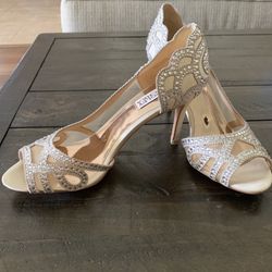 New Badgley Mischka Shoes Bridal Heels