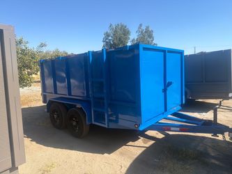 Smooth wall dump trailer 12 ft