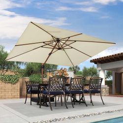 9x12 Rectangle Cantilever Umbrella - M0912CR (This Does NOT Include A Base)