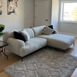 (Sold) Article Abisko Mid Century Modern Sectional Sofa with Right Chaise