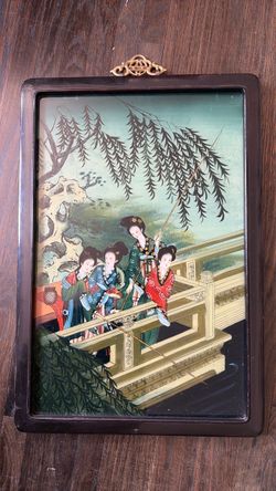Chinese reverse glass painting