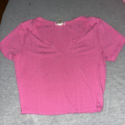 Pink Crop Top