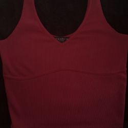 Red Liz And Sara Crop Tank