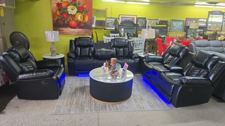 Sofa, love seat, chair