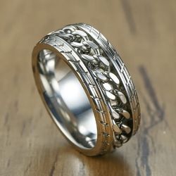 Cuban Cubano Ring New Silver 