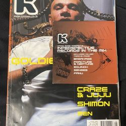 KMag Knowledge Magazine Goldie August 2004 Vol 2 No 49 w/ CD Jungle DnB Rare Zen