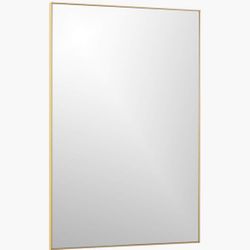 INFINITY BRASS RECTANGULAR WALL MIRROR 24"X36"