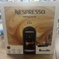 Nespresso Vertuo Plus Deluxe Coffee and Espresso Maker by Breville, Black