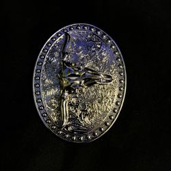 Cowboy Longhorn Buckle Belt