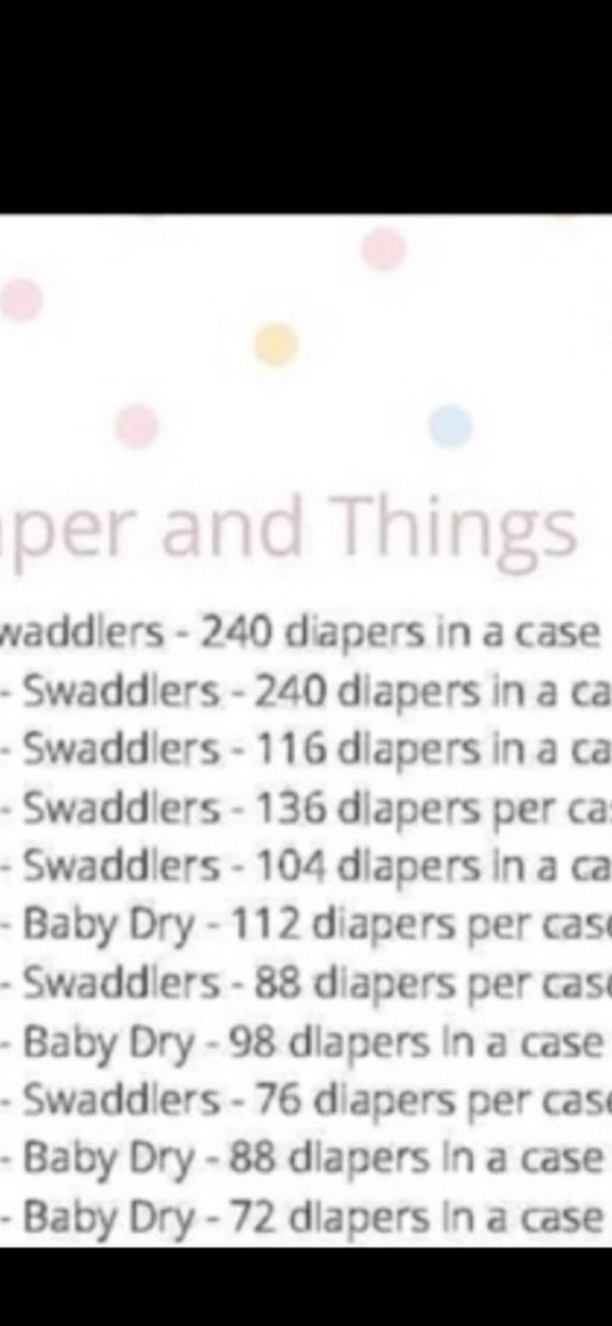 Pampers And Diapers