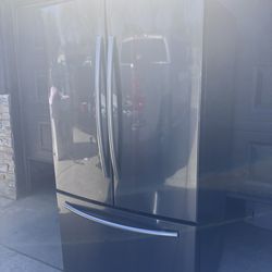 Dark stainless steel works perfectly fine