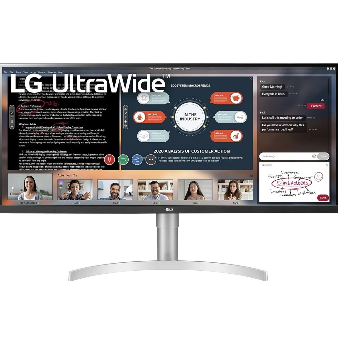 LG 34” UltraWide" Monitor