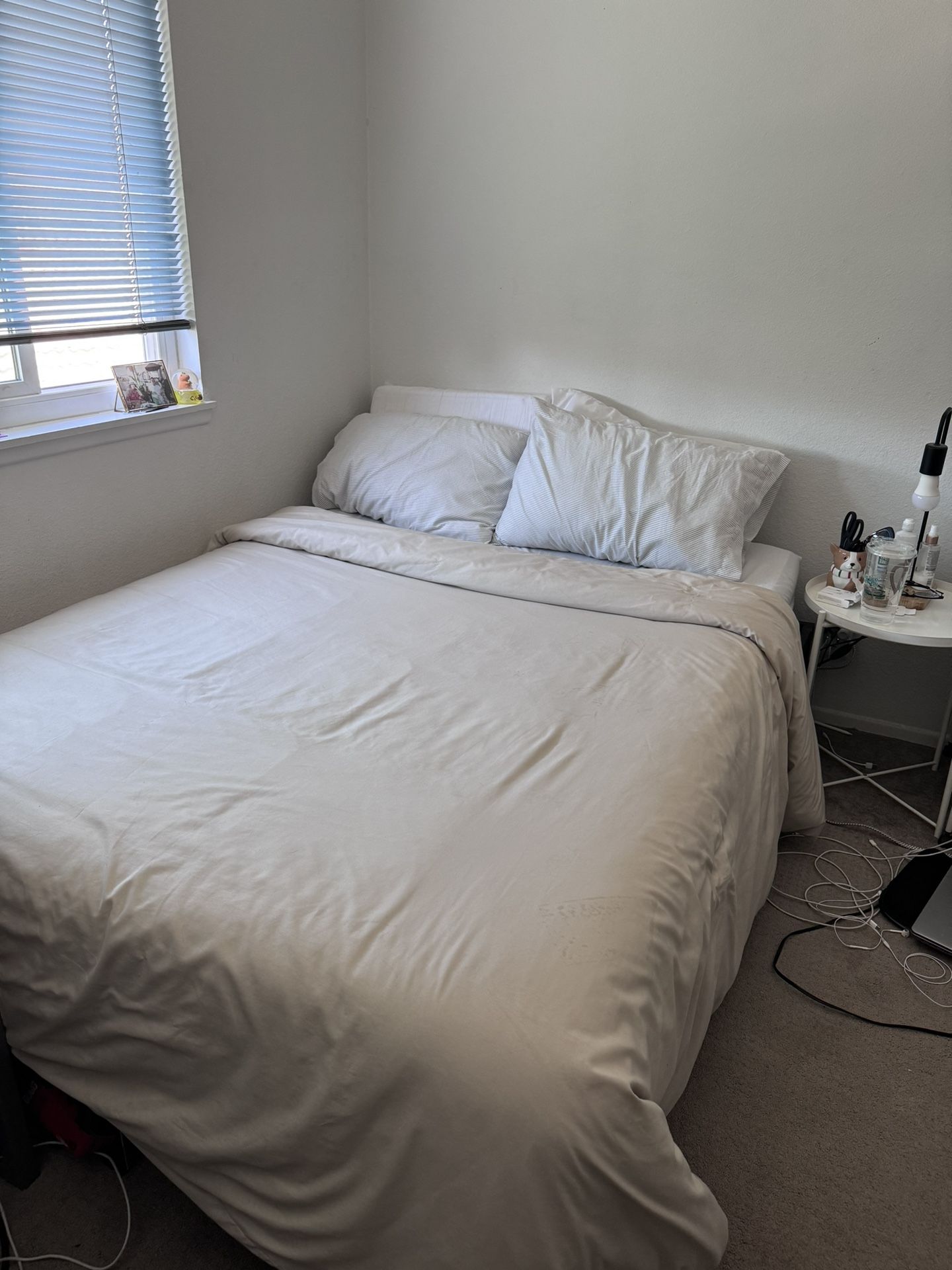 Full size Bed frame and mattress bundle