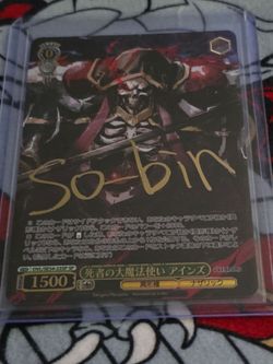 Weiss Schwarz OVERLORD NOVEL EDITION SP FOIL OVL/SE54-23 SP Ainz Signature