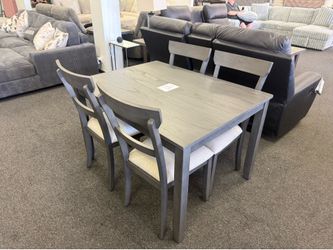 Dining table and chairs