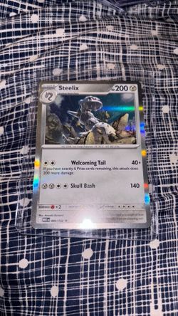 Steelix holo black star 2025 Pokemon card
