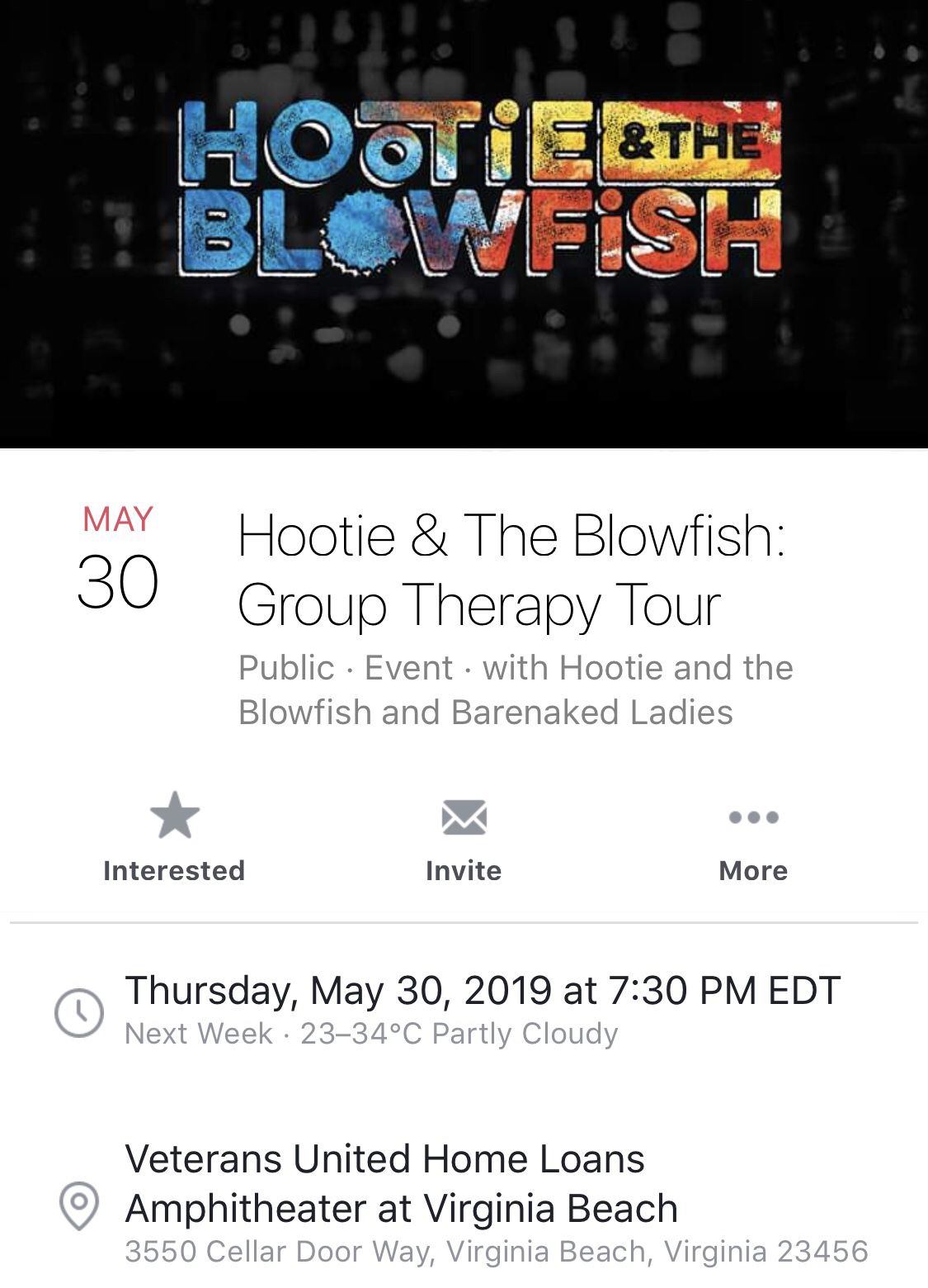 4 Hootie & the Blowfish concert tickets LAWN