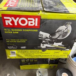 Ryobi 10 In. Sliding Compound Miter Saw