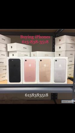 Buying iPhone 7 & 7 plus new, used