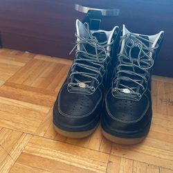 Af1 Black White Gum Bottom 