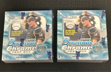 2022 Bowman Chrome Baseball MLB Mega Box Loaded with Rookies ~ Factory Sealed👍