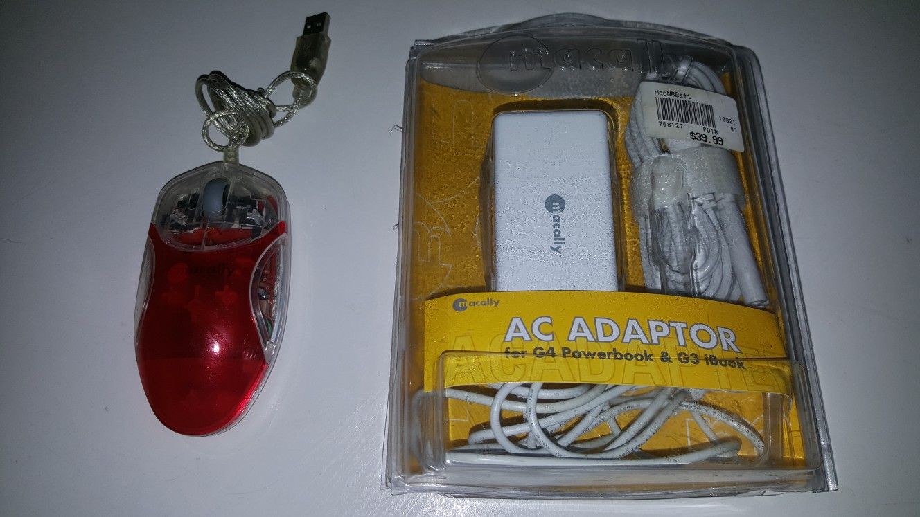 Older Apple G4 & ibook Charger & usb mouse