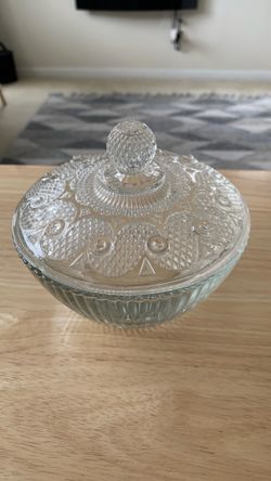 Vintage glass trinket or candy dish