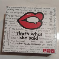 That's What She Said Game