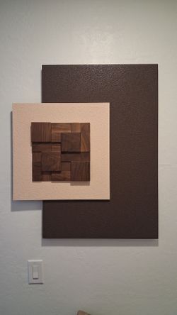 3D Wood Block Mosaic Wall Art
