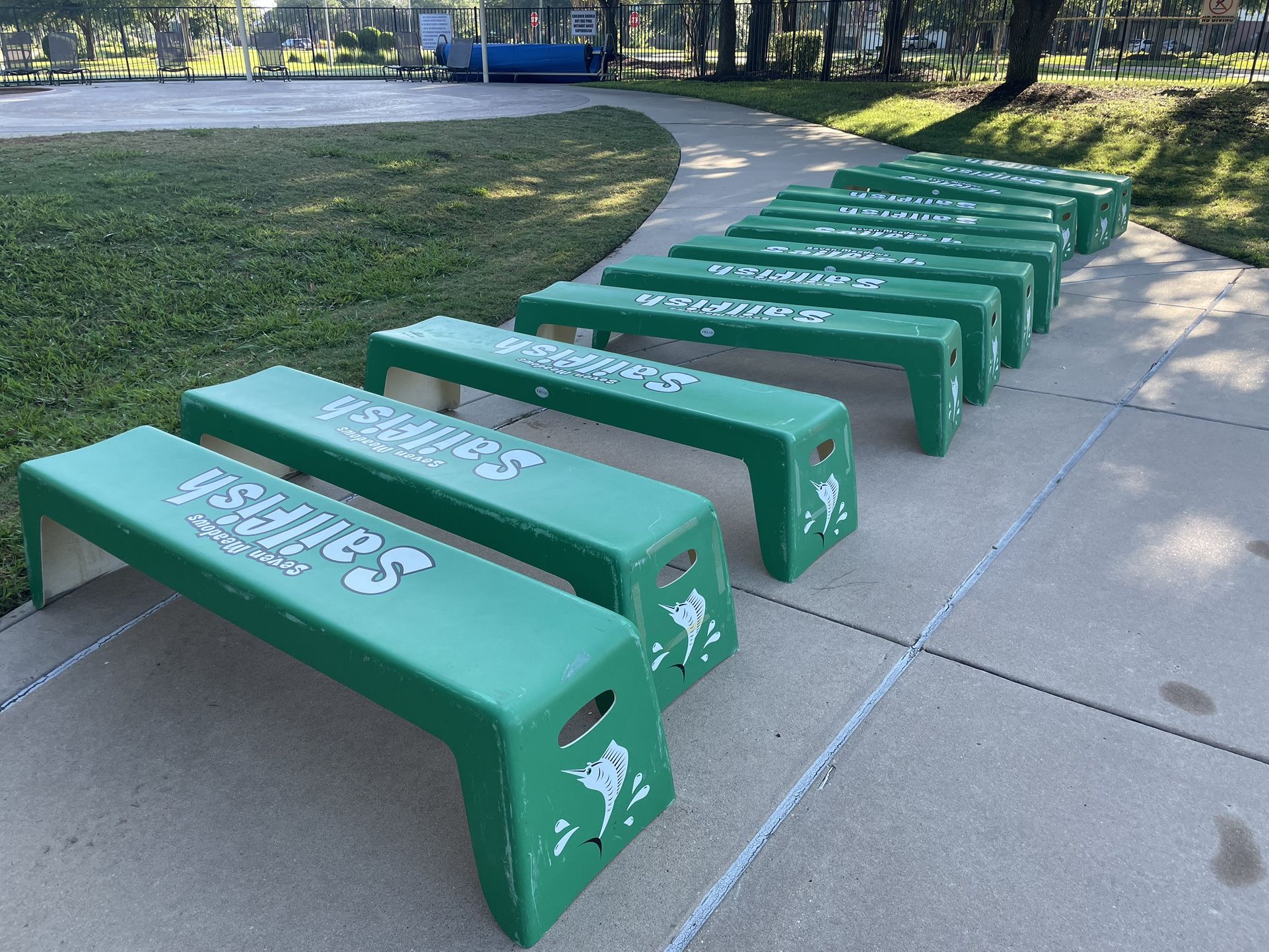 Outdoor Fiberglass Benches