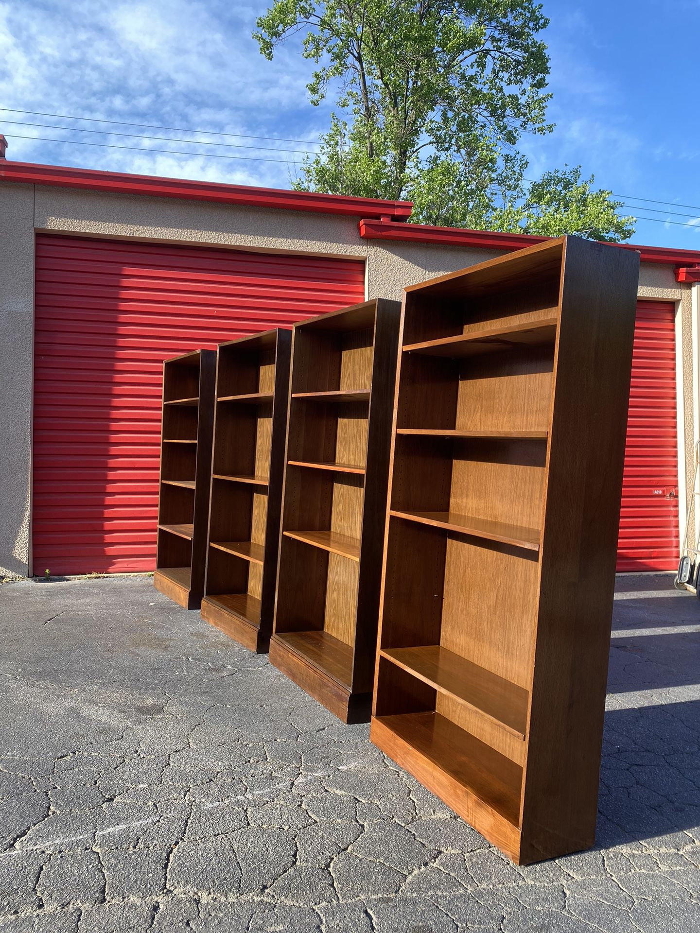 Bookcases Solid walnut 6ft H X 3ft W 