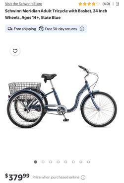 Schwinn Meridian Adult Tricycle, 24 Inch