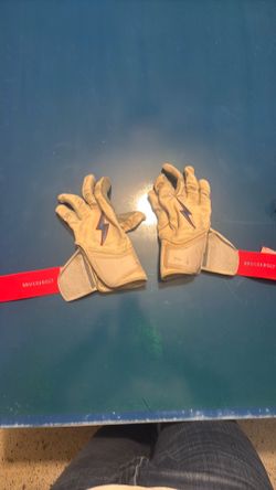 Red White & Blue Bruce Bolt batting gloves - Adult XL