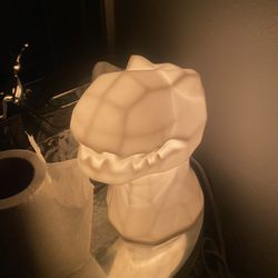White Dinosaur Lamp