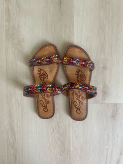 Muti color rhinestone sandals
