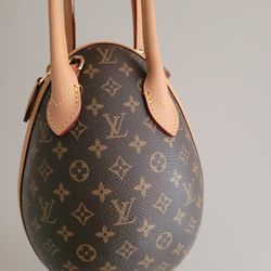 LV Louis Vuitton Monogram Egg Limited Edition Red Brown Bag Handbag Purse 
