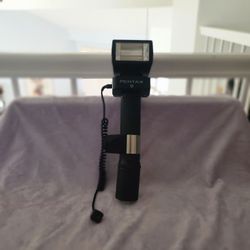 Pentax AF400T Hammerhead Flash Camera Grip Mount w Flash Bracket Untested