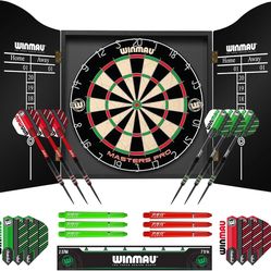 Winmau Darts - Masters Pro Premium Bristle Dartboard Set