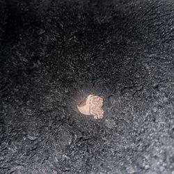 Rose Gold Iced out cross ring 