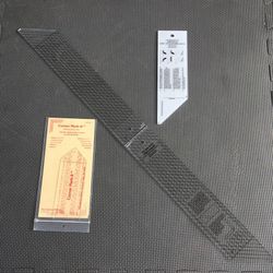 Lot of 4 Quilting Bias Template Binding Tool Rulers and Corner Mark It