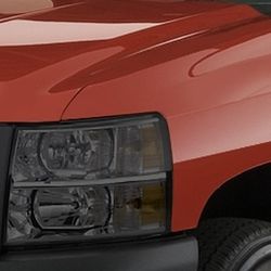 07-13 Chevy Silverado Smoke Amber Reflector Headlights